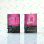 Розовый минивибромассажер с двумя сменными насадками Io Key