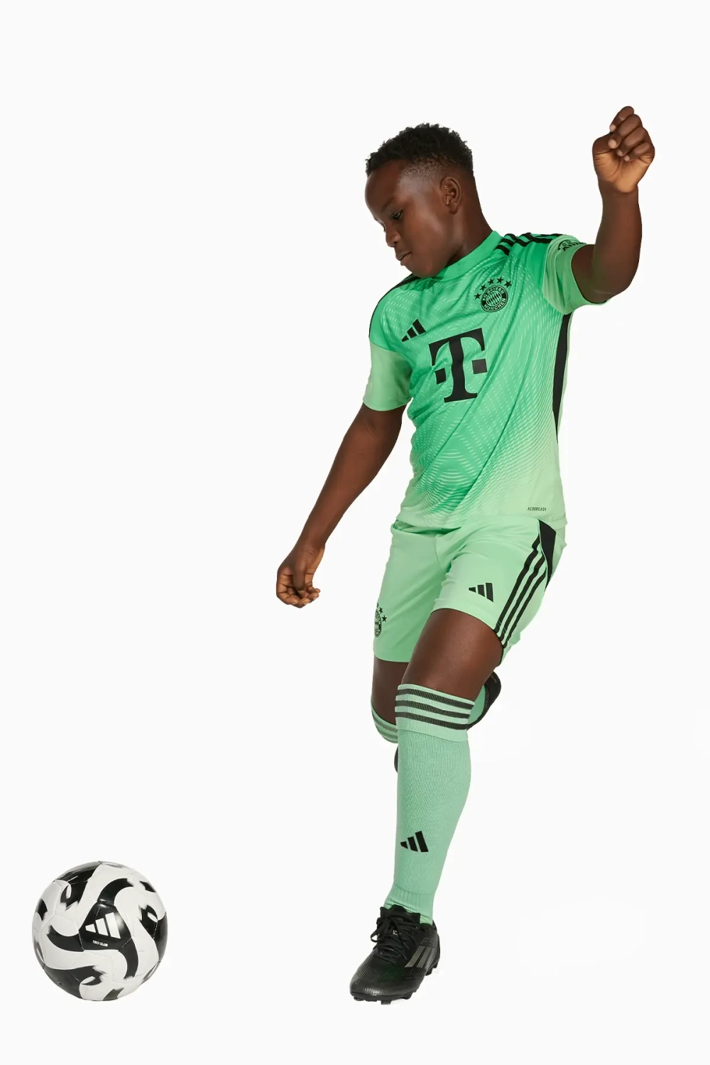 Футболка adidas FC Bayern 25/26 Goalkeeper Junior - бирюзовый