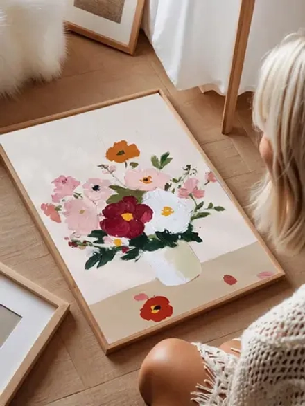 Новогодний декор постер 30х40 см интерьерный на стену