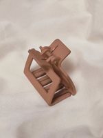 Крабы для волос НАБОР 3 шт., 4 см / 5 см / 11 см, soft touch, коричневый, MONTE VITA, 457031