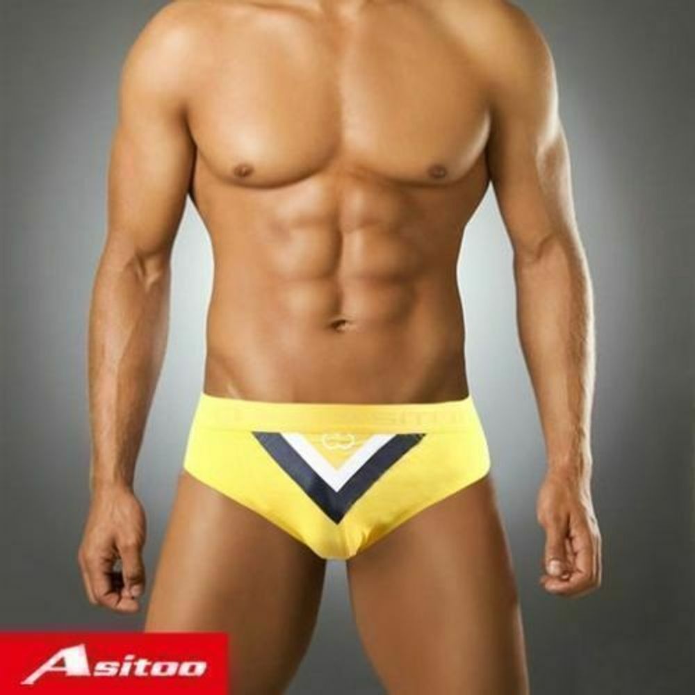 Мужские трусы брифы желтые Asitoo V Sport Modal Brief AST0017