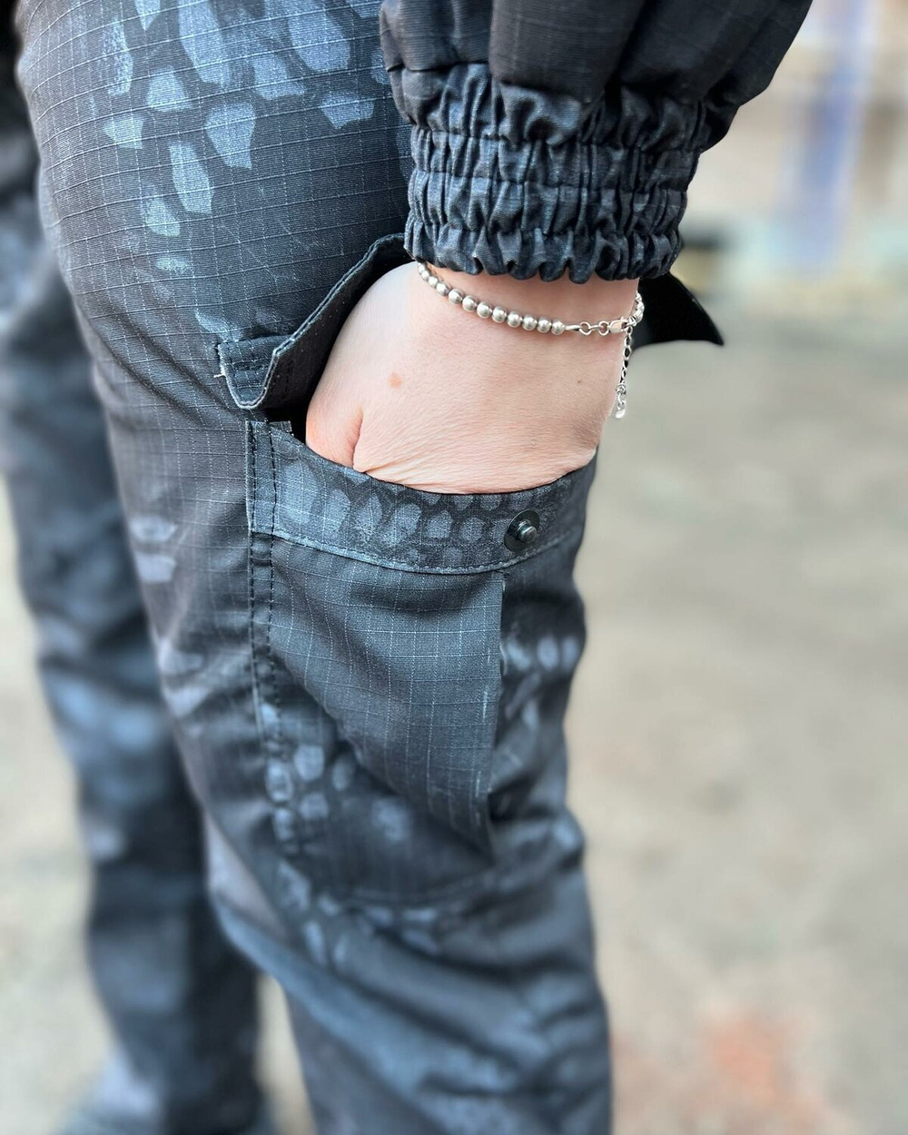 Женская горка "Валькирия" флис осень зима /черный питон/