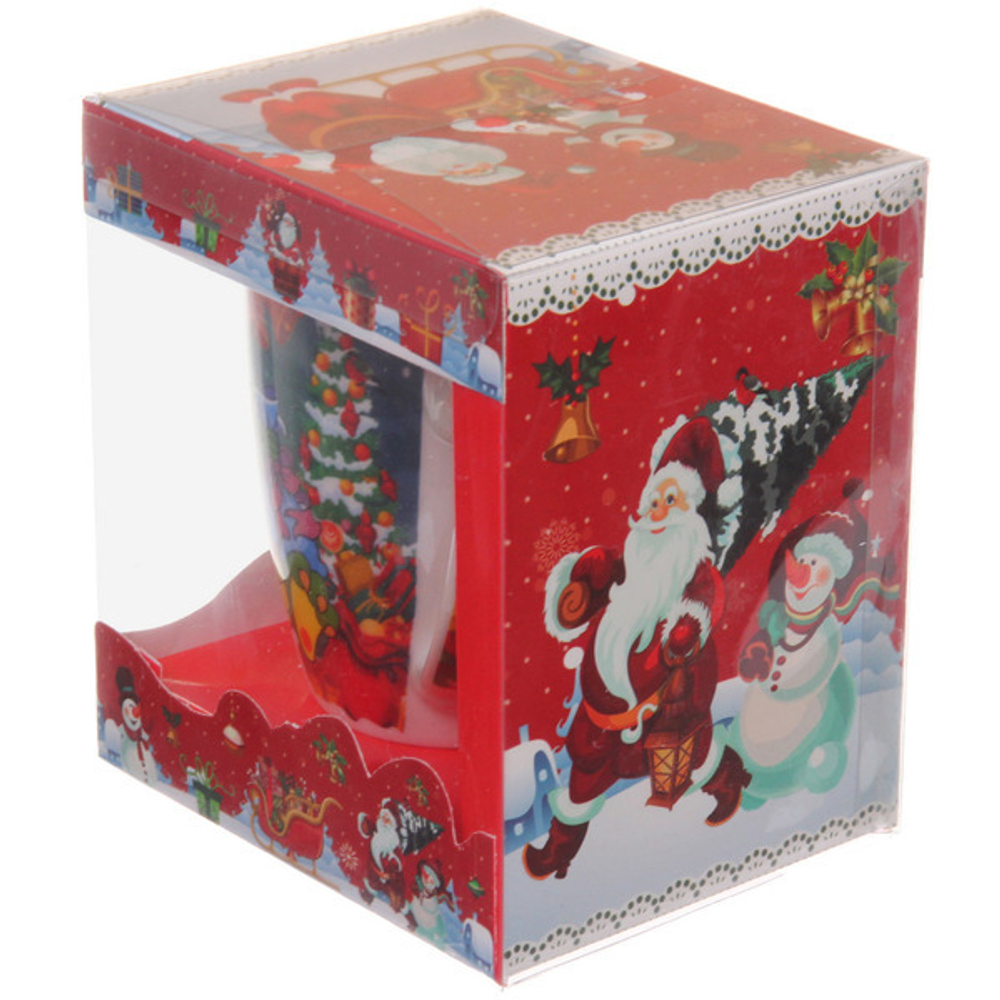 Кружка керамическая 370мл «Веселый Дракоша» с ложкой в подарочной коробке