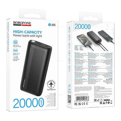 Borofone BJ86 Victoria портативный аккумулятор (20000mAh) (black)