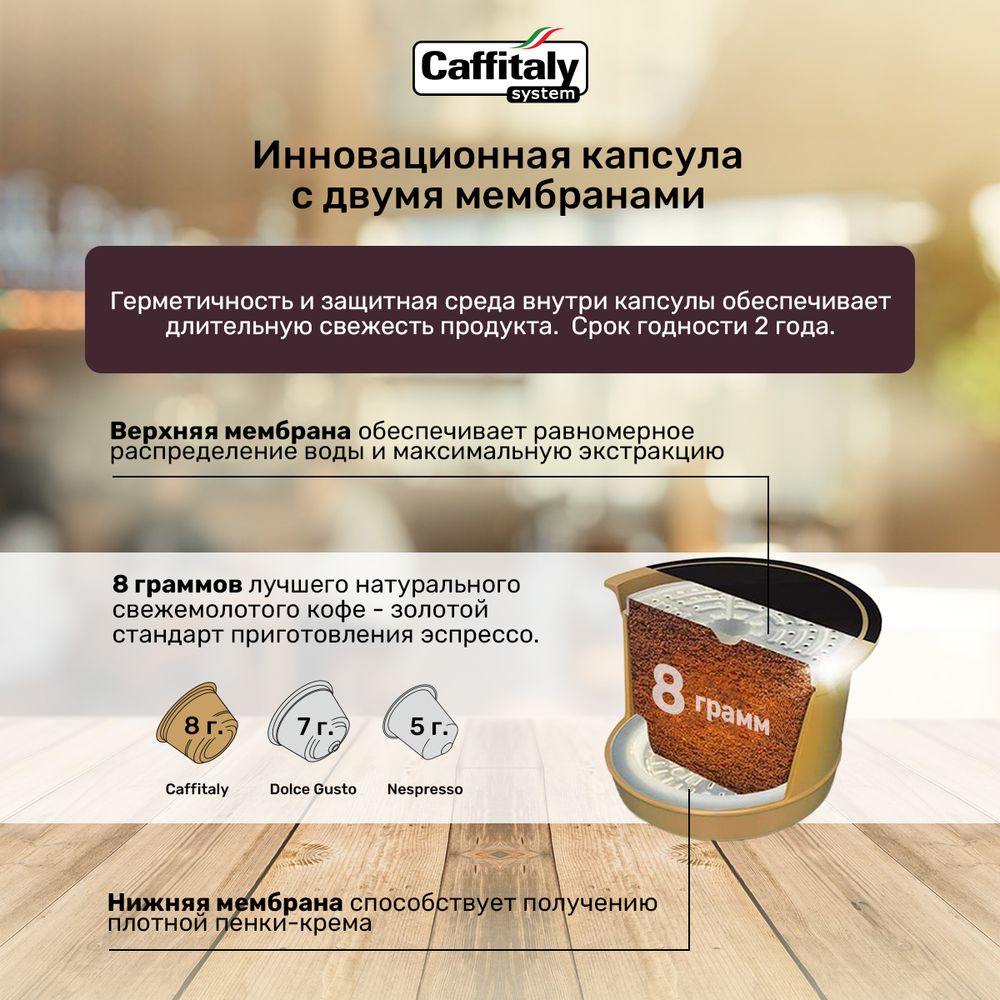 Кофе в капсулах Caffitaly India 10 упаковок (100 капсул)