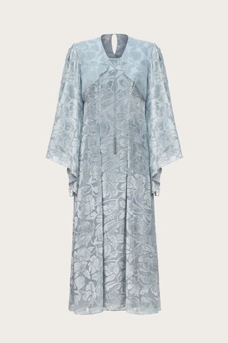 ПЛАТЬЕ ИЗ ШЕЛКОВОГО ПАНБАРХАТА С АВТОРСКОЙ ВЫШИВКОЙ