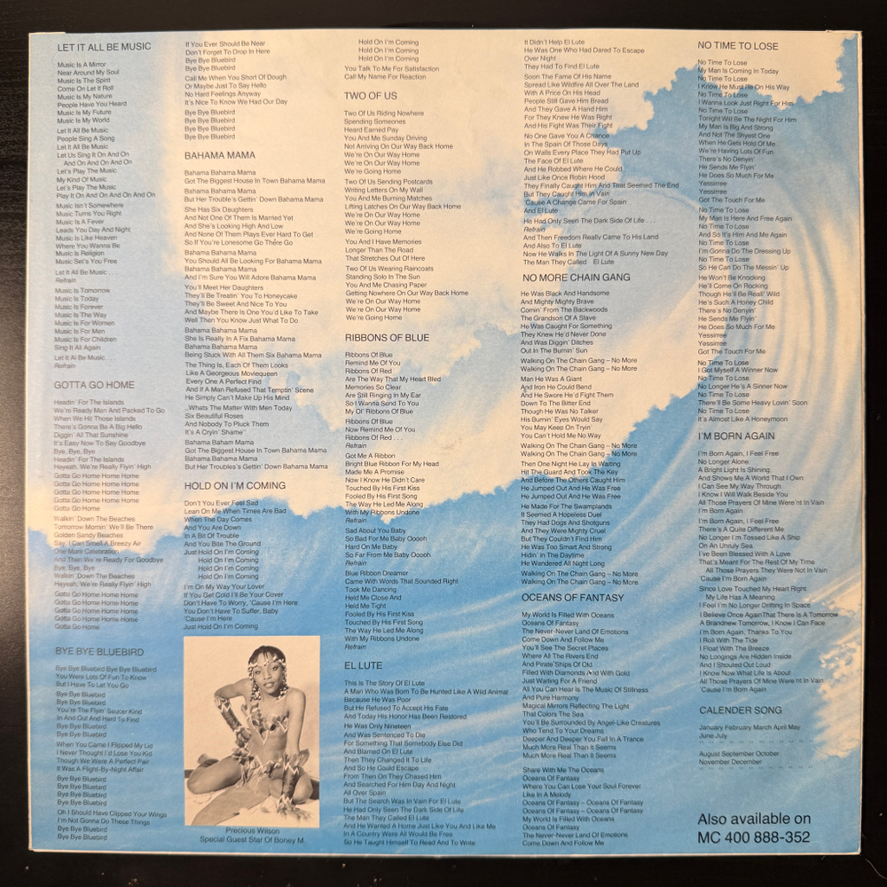 Boney M. ‎– Oceans Of Fantasy (Германия 1979г.)