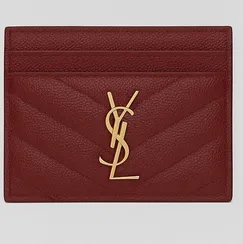 Держатель для карт Saint Laurent CASSANDRE MATELASSÉ GRAIN DE POUDRE
