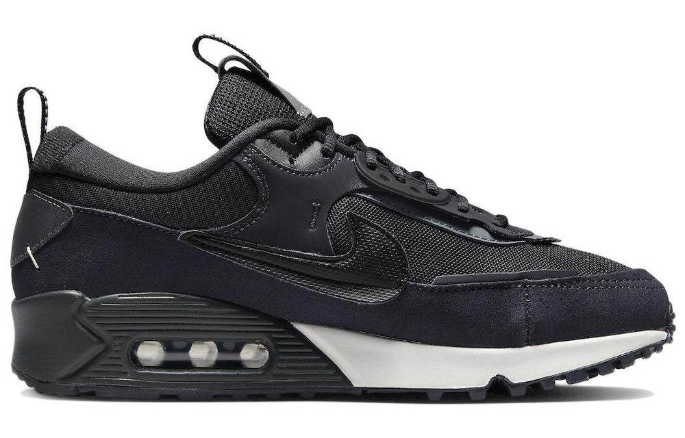 Nike Air Max 90 retro non-slip breathable shock absorption wear-resistant low-cut casual running shoes women's black