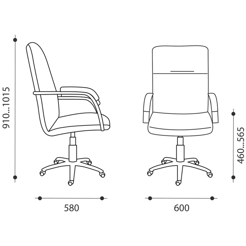 Кресло оператора Фабрикант "Самба G/Samba G", CH кожзам черный BOX1