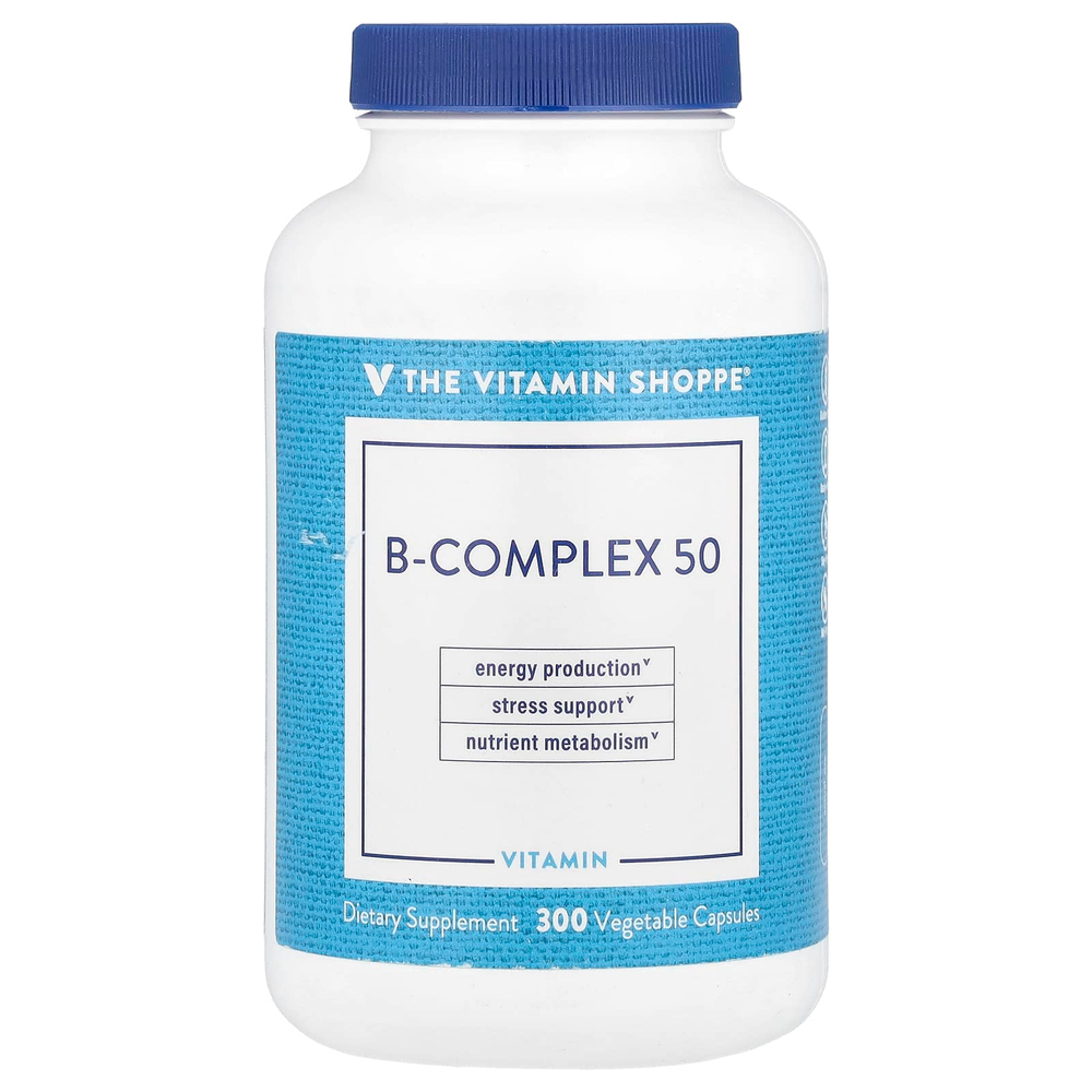 The Vitamin Shoppe, B-Complex 50, 300 растительных капсул