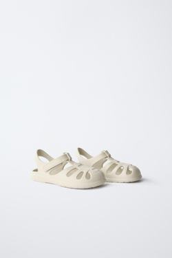 ZARA BAREFOOT САНДАЛИИ, ЭКРЮ
