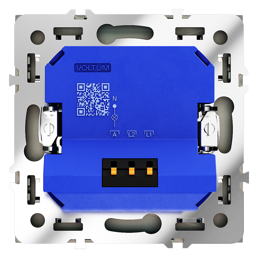 Светорегулятор встраиваемый VOLTUM S70 поворотно-нажимной 600 Вт, (шелк)