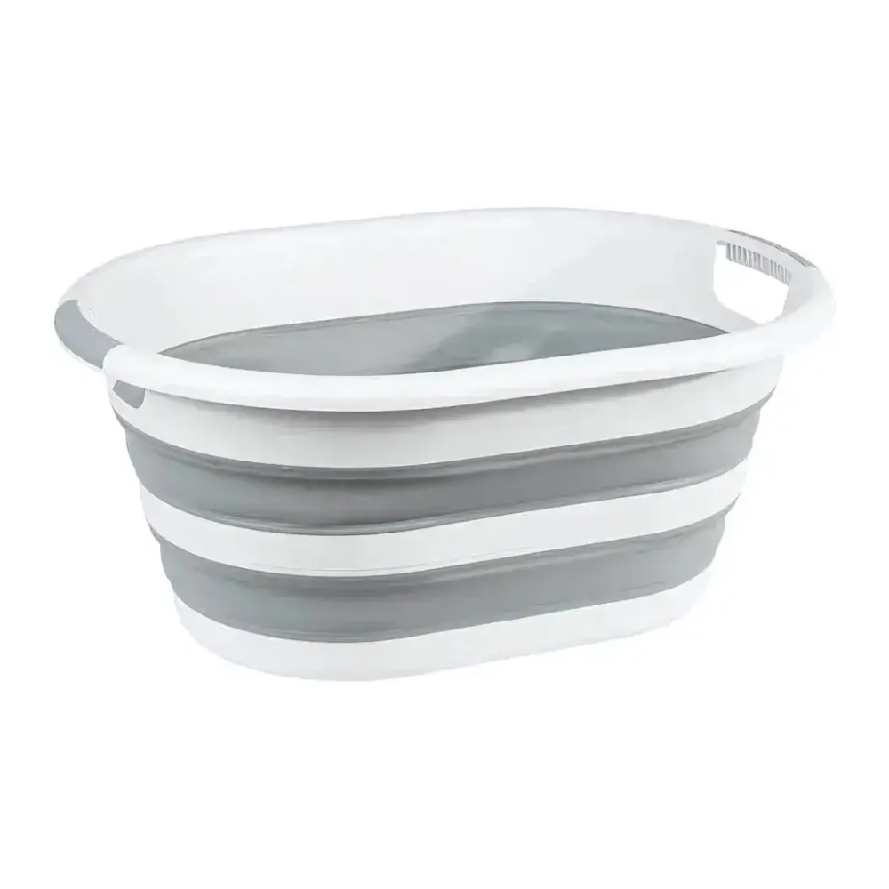 Таз ФЛЕКС овальный 38л складной Смоки