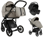 Детская коляска Roan Bass Next 2.0 3 в 1 с автокреслом Pituso Baesa Pro Black BSN/41/2 Hazel/Black/руч.Black