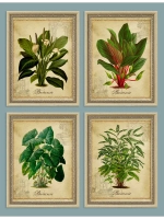 Картины на стену интерьерные 21*27 см 4 шт.