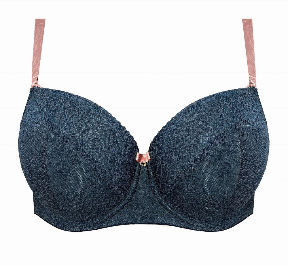 Бюстгальтер Zoya на косточках со съёмными пуш-ап вкладышами (Размер: 75D) (Цвет: темно-бирюзовый)