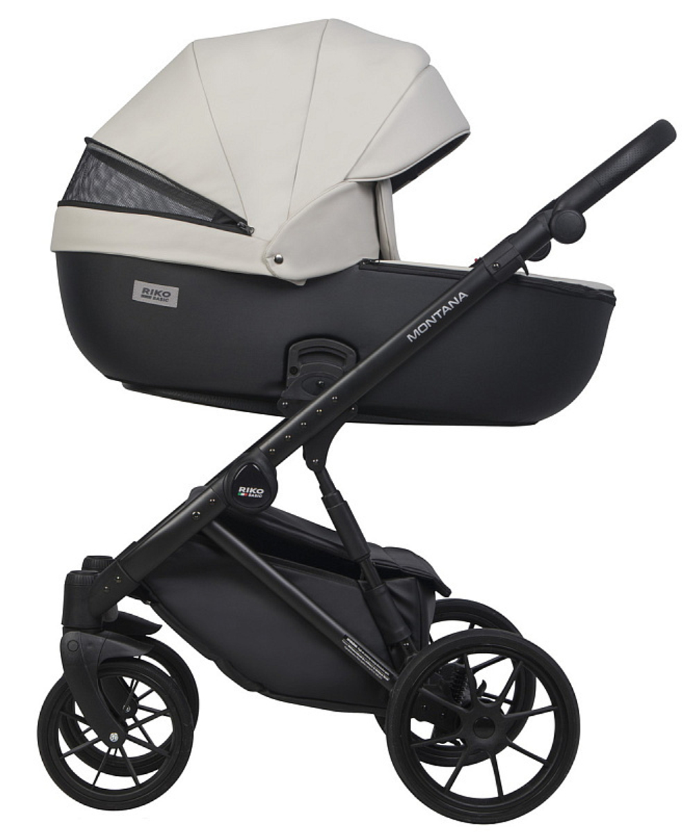 Детская коляска Riko Basic Montana Ecco 3 в 1 31 Light Silver-Black