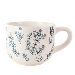 Набор для завтрака: чашка и блюдце " " 23*15*10,5см. v=500мл. (керамика)