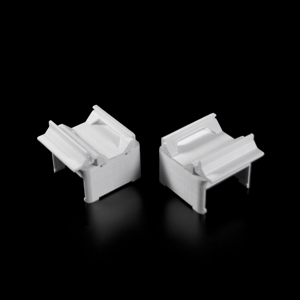 Набор 2 шт. Крепление для двухканального реле Aqara на DIN-рейку, 3D печать, белое