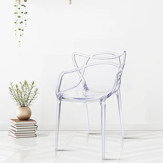 Комплект из 4 стульев Masters, прозрачный