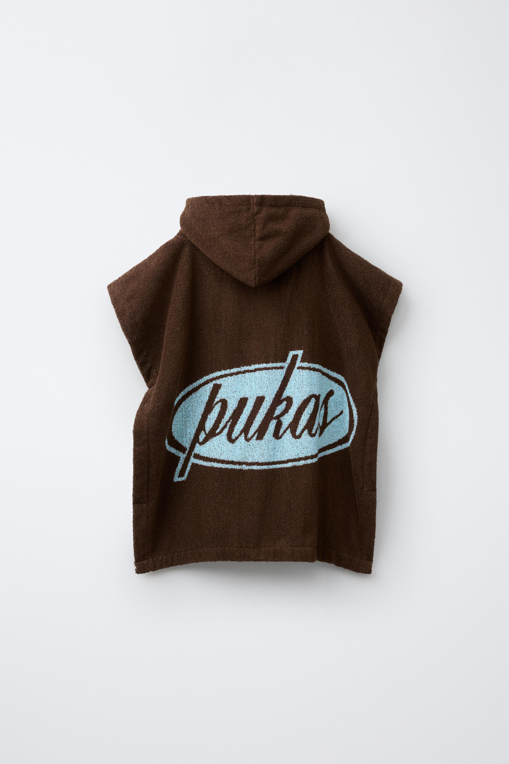 ZARA X PUKAS ПОЛОТЕНЦЕ-ПОНЧО PUKAS SURF, КОРИЧНЕВЫЙ