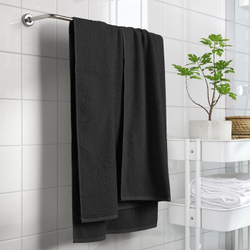 IKEA GULVIAL  (ИКЕА ГУЛВИАЛ)  -  Полотенце банное, черное, 100x150 см
