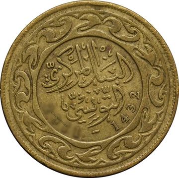 100 миллимов 1960-2018 Тунис