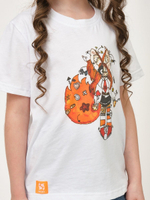 Детская футболка с принтом Soul (Размер: 140-146) (Цвет: белый)