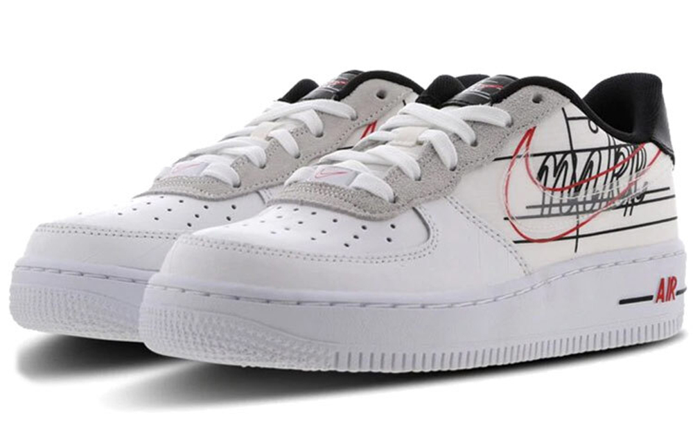 Кроссовки Nike Air Force 1 Script Swoosh Logo (Женская размерная сетка)