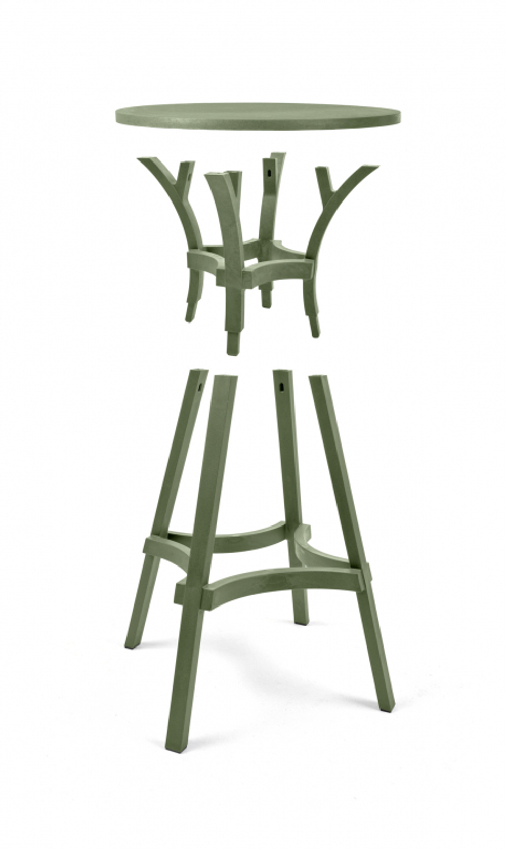 Стол пластиковый обеденный Nardi Combo 60, кактус