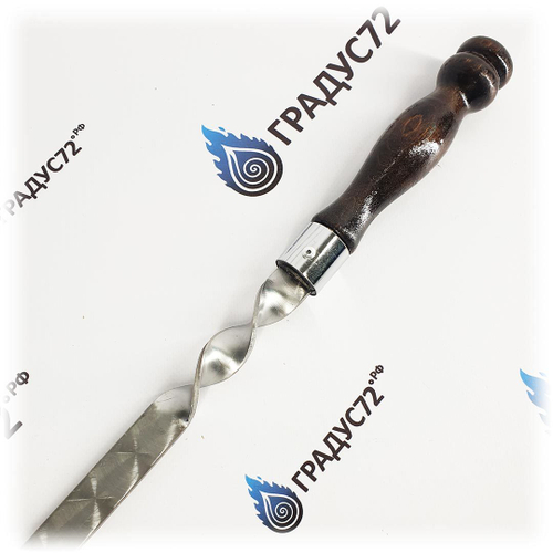 Шампур для люля кебаб 500х20х3 мм. дер. ручка