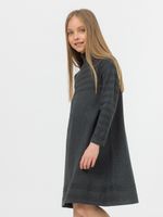 Платье для девочки AT98 темно-серый