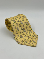 Галстук жёлтый «Козы» Salvatore Ferragamo