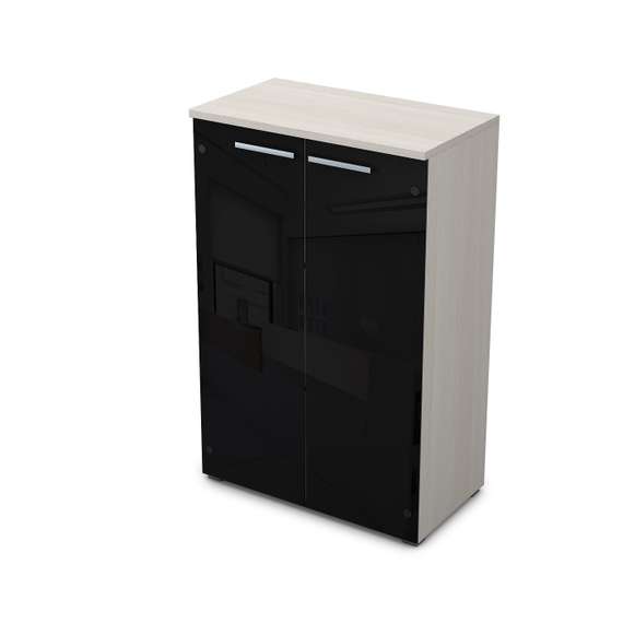 9Ш.017.7 Шкаф средний со стеклом (800*450*1245)