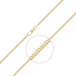 Цепь из лимонного золота (плетение панцирное) Артикул: 21-0113-060-1130-17