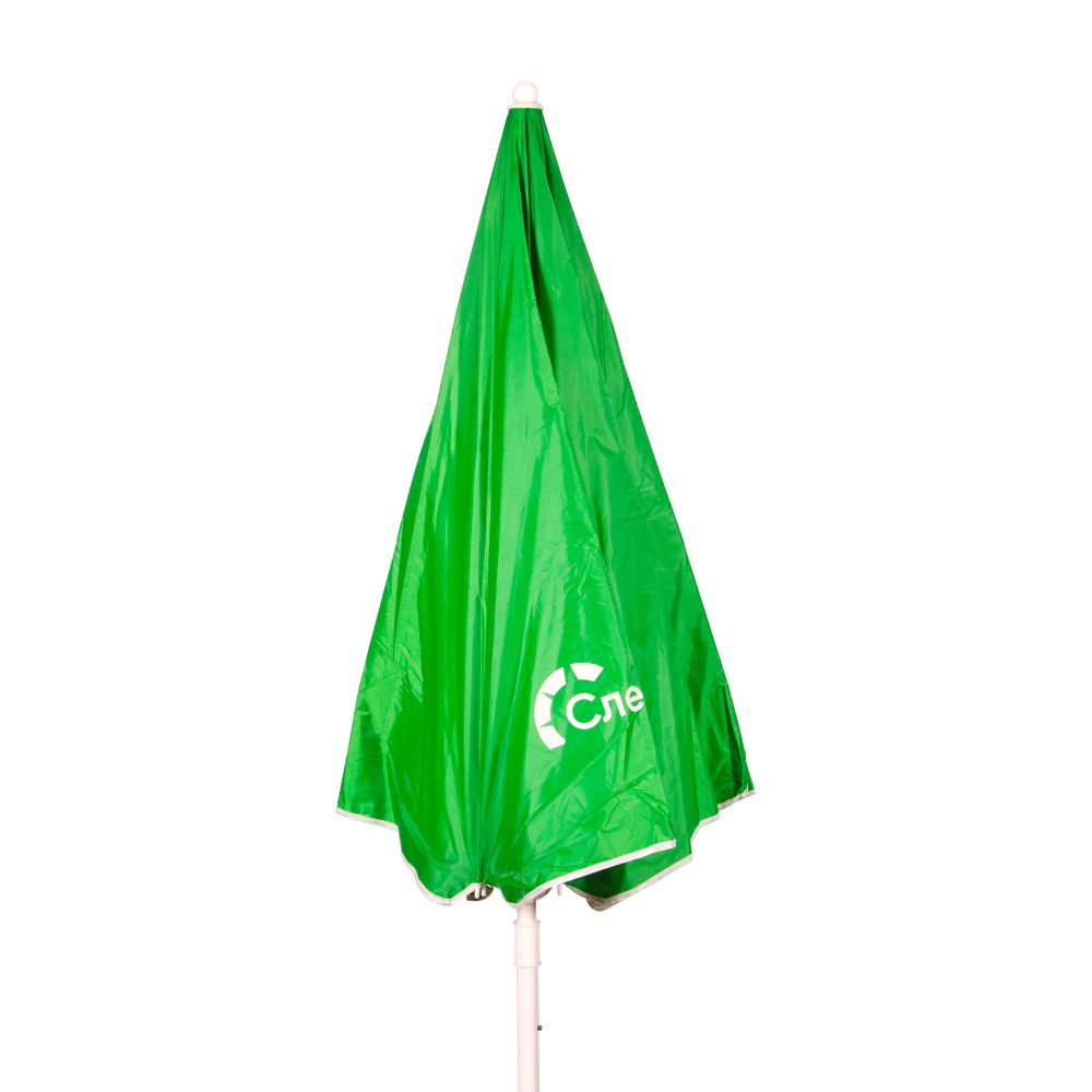 Зонт пляжный СЛЕДОПЫТ с наклоном, d - 240см, h - 230см, d штока 28/32мм, Oxford 210D, цв. зеленый/6/