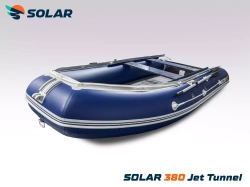 Надувная ПВХ лодка SOLAR 380 jet tunnel