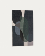 Nemsa абстрактный холст в сине-зеленых тонах, 90 x 60 см