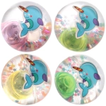 Мяч 6,5 см «Сказочный мир» (попрыгун с водой и подсветкой) СТИКЕР НА ВЛОЖЕНИЕ