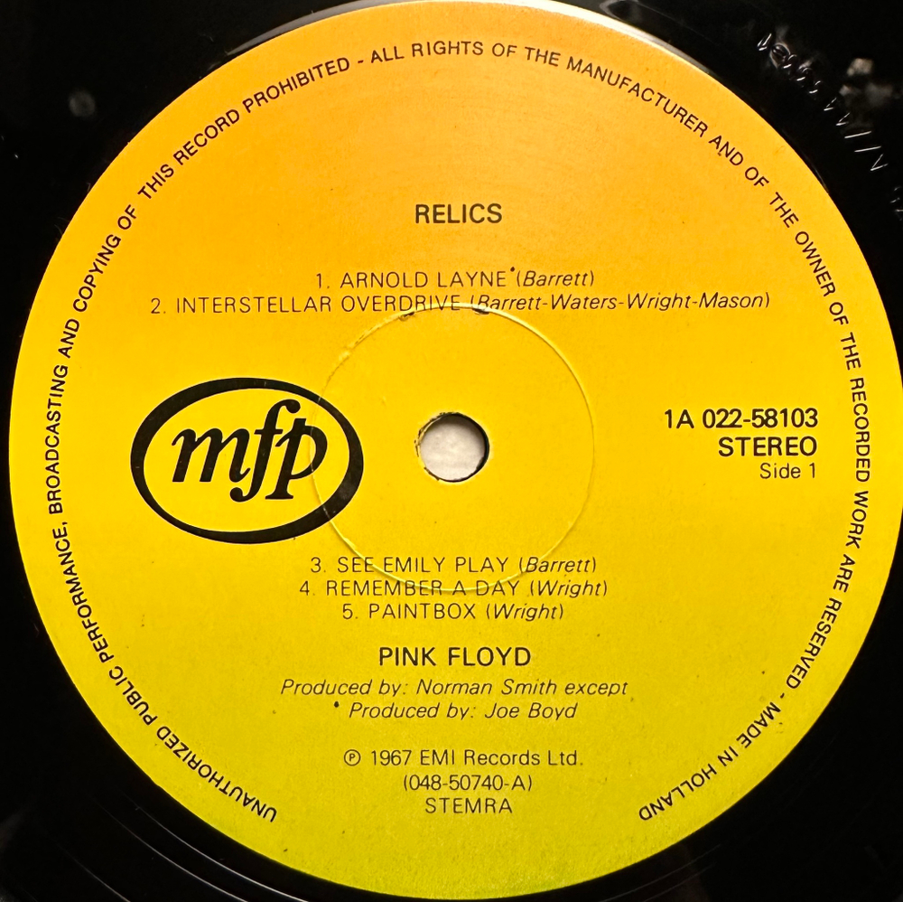 Pink Floyd - Relics (Голландия)