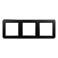 Рамка пластиковая FRM-VERSA-PL-3-BK (Arlight, -) 043784