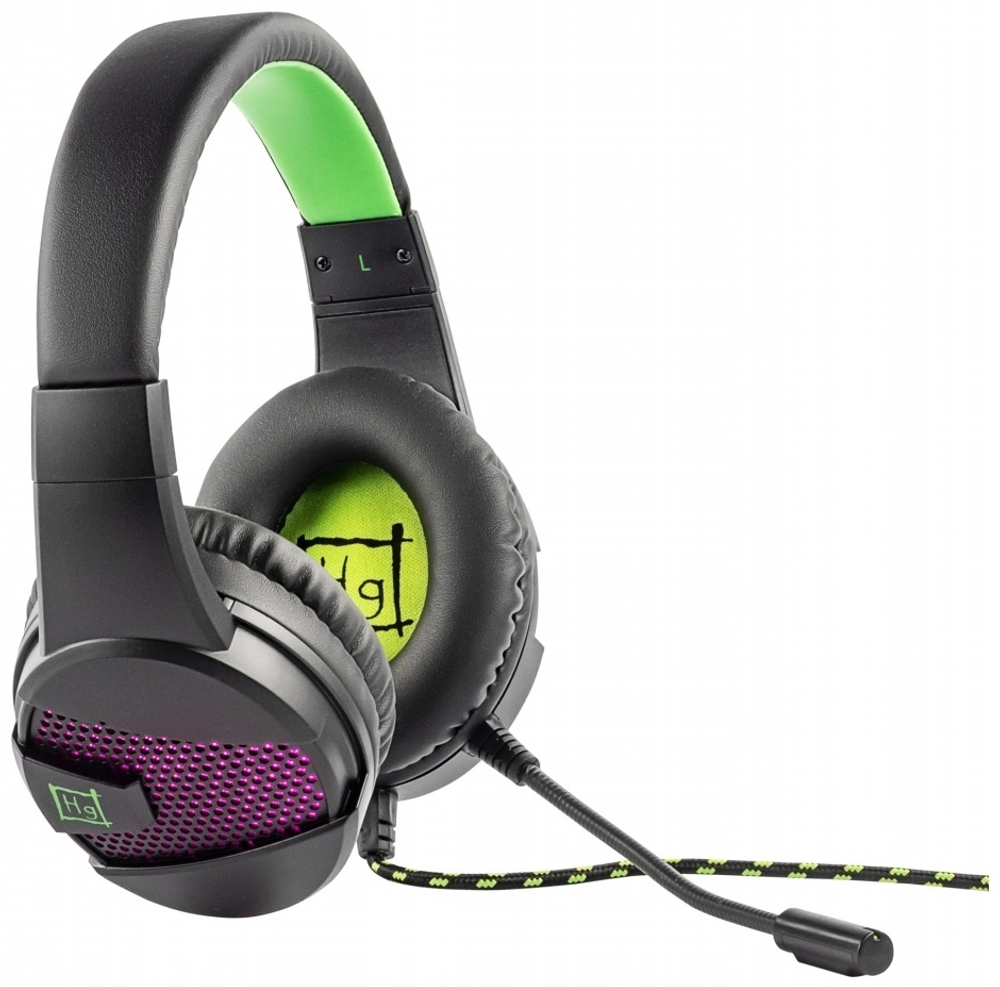 Наушники HARPER Gaming Raster GHS-X15 черный-зеленый