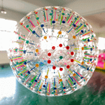 Светящийся зорб «Магический шар» ТПУ, диаметр 2.8 м без сидений