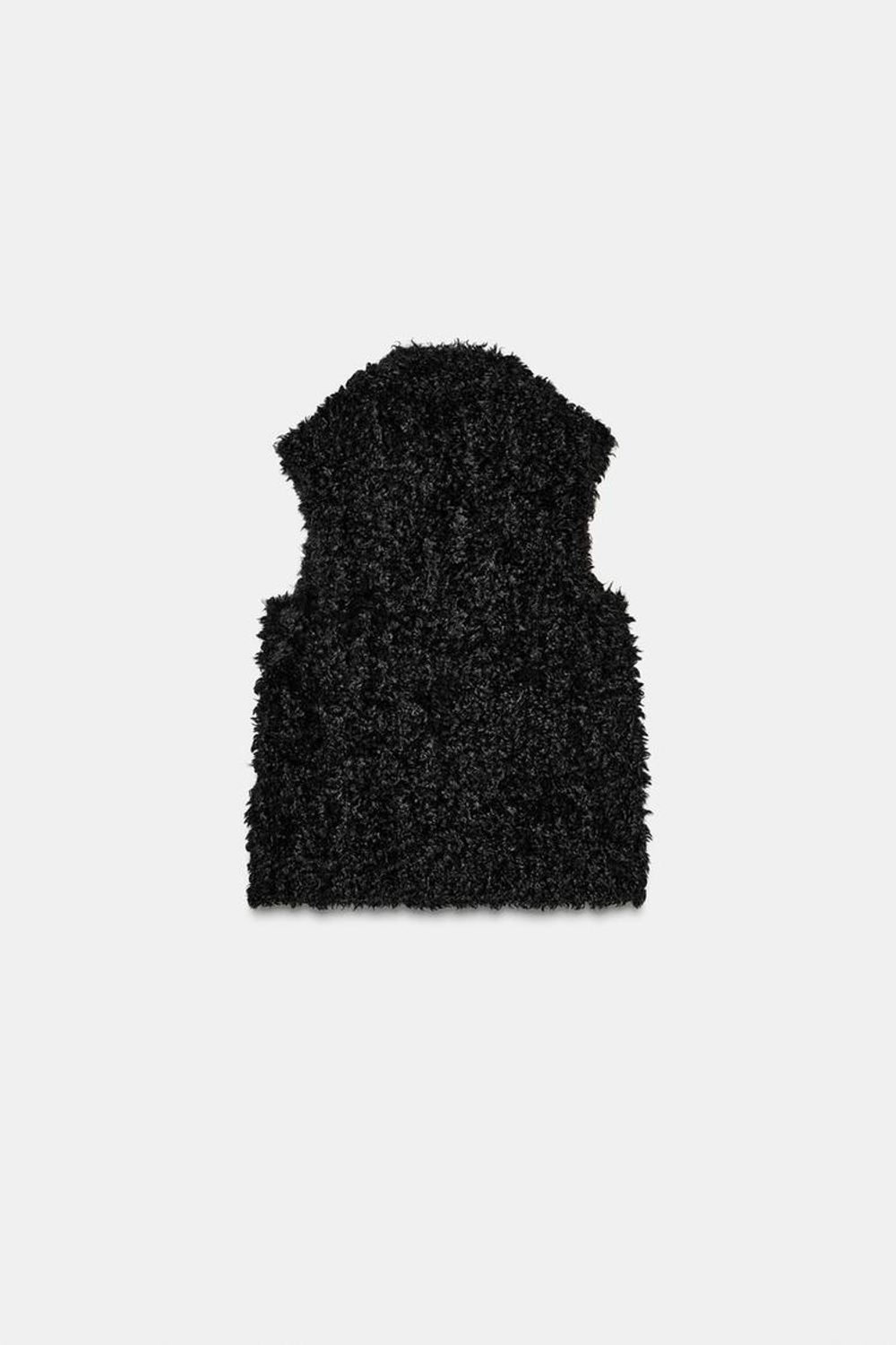 ZARA ДВУСТОРОННИЙ ЖИЛЕТ ZW COLLECTION, ЧЕРНЫЙ