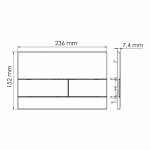Инсталляция для унитаза WasserKraft Dill 61TLT.010.ME.MB04 с черной матовой кнопкой