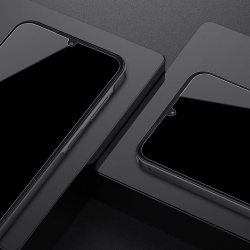 Защитное стекло на дисплей с олеофобным покрытием для Samsung Galaxy A15, черные рамки, G-Rhino