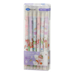 Ручка шариковая, Basir, синие чернила, серия "Зайчики десерт", разноцветный корпус, 12 шт