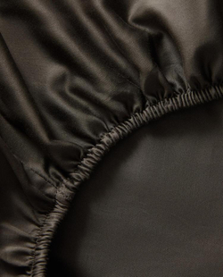 ZARA HOME (300 НИТЕЙ) ПРОСТЫНЯ НА РЕЗИНКЕ ИЗ САТИНА | ВЫСОТА 40 СМ, ПЕПЕЛЬНЫЙ