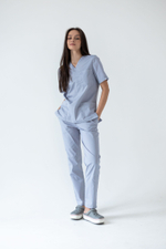 Блуза женская м640 toray стретч серый29